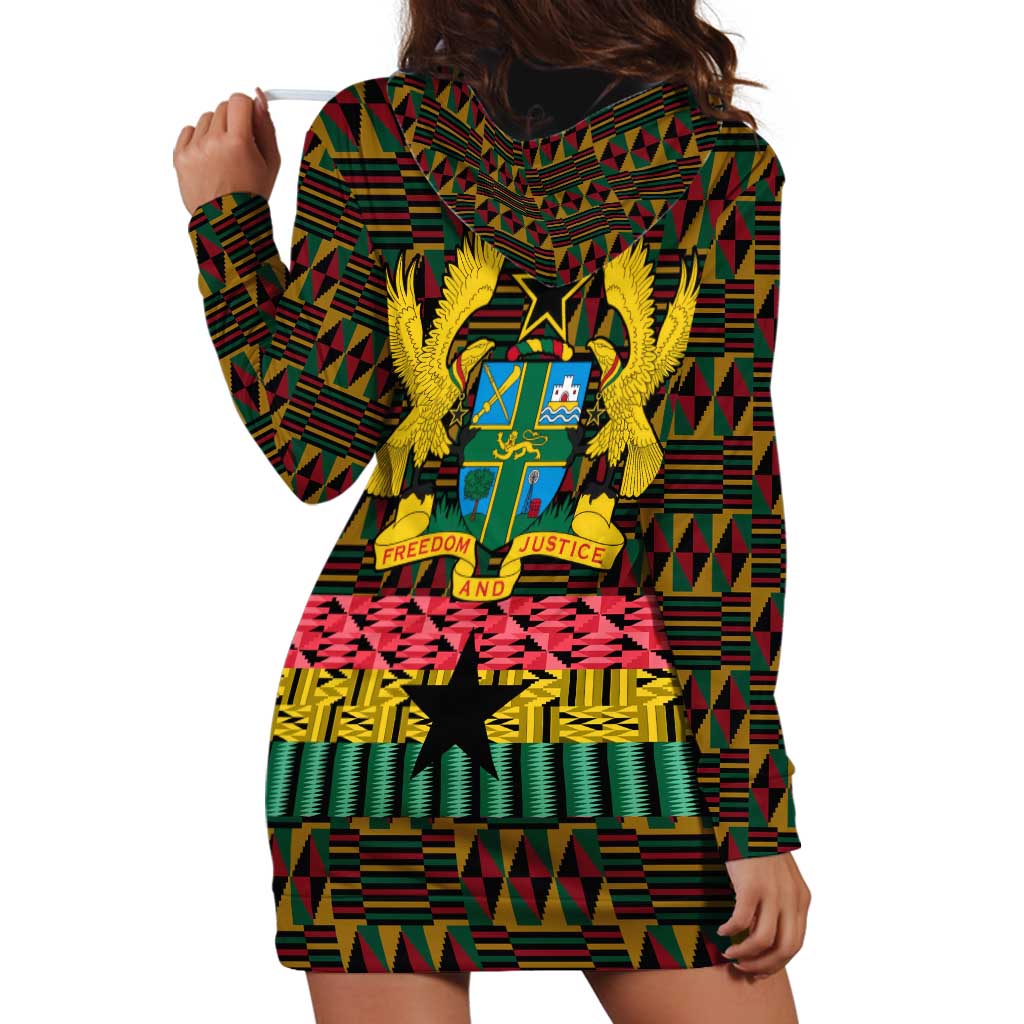 Kwame Nkrumah Hoodie Dress with Coat of Arms – Grunge Style Design