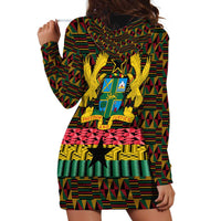 Kwame Nkrumah Hoodie Dress with Coat of Arms – Grunge Style Design