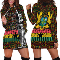 Kwame Nkrumah Hoodie Dress with Coat of Arms – Grunge Style Design