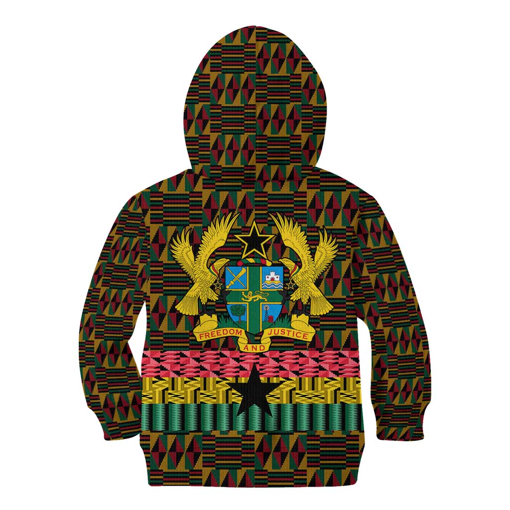 Kwame Nkrumah Kid Hoodie with Coat of Arms – Grunge Style Design