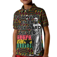 Kwame Nkrumah Kid Polo Shirt with Coat of Arms – Grunge Style Design