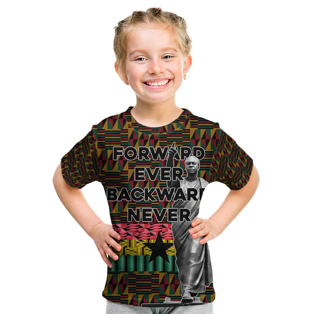 Kwame Nkrumah Kid T Shirt with Coat of Arms – Grunge Style Design