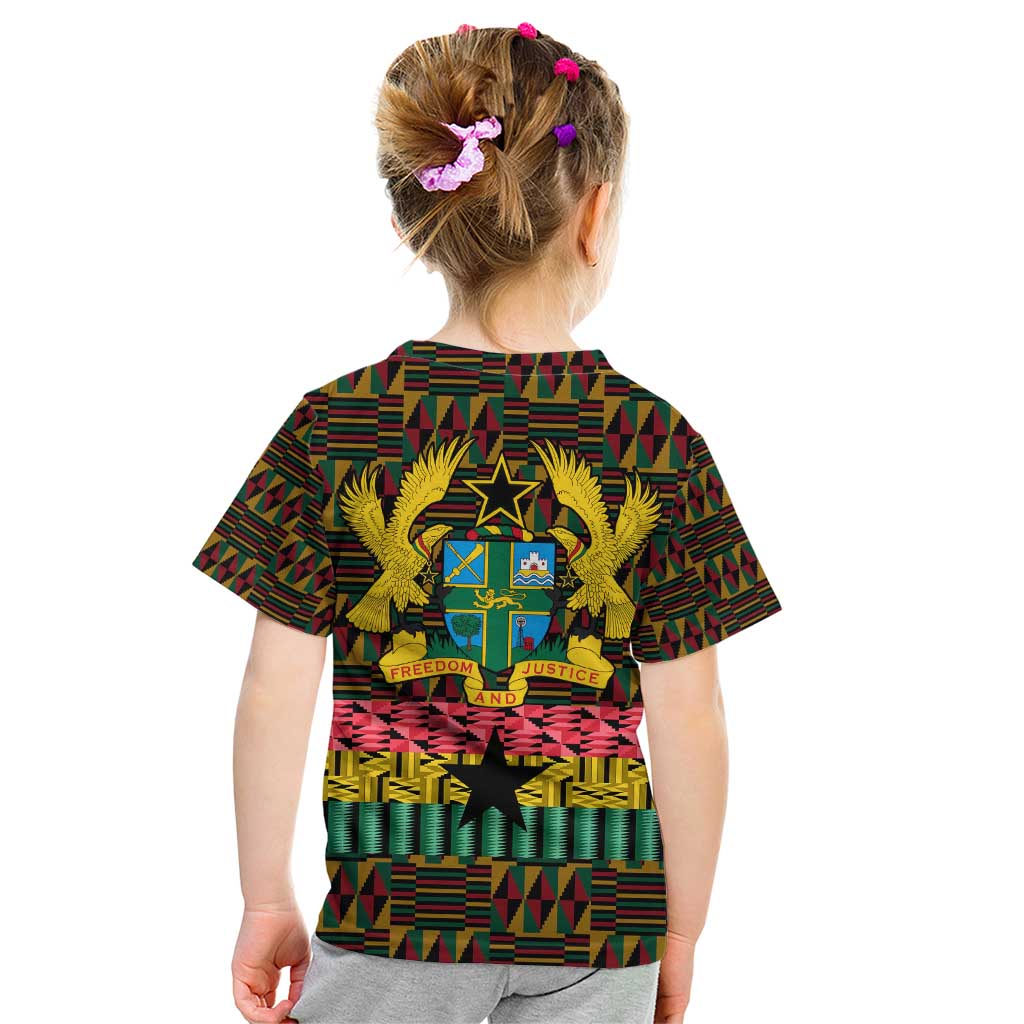Kwame Nkrumah Kid T Shirt with Coat of Arms – Grunge Style Design