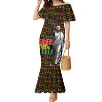 Kwame Nkrumah Mermaid Dress with Coat of Arms – Grunge Style Design