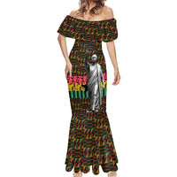 Kwame Nkrumah Mermaid Dress with Coat of Arms – Grunge Style Design