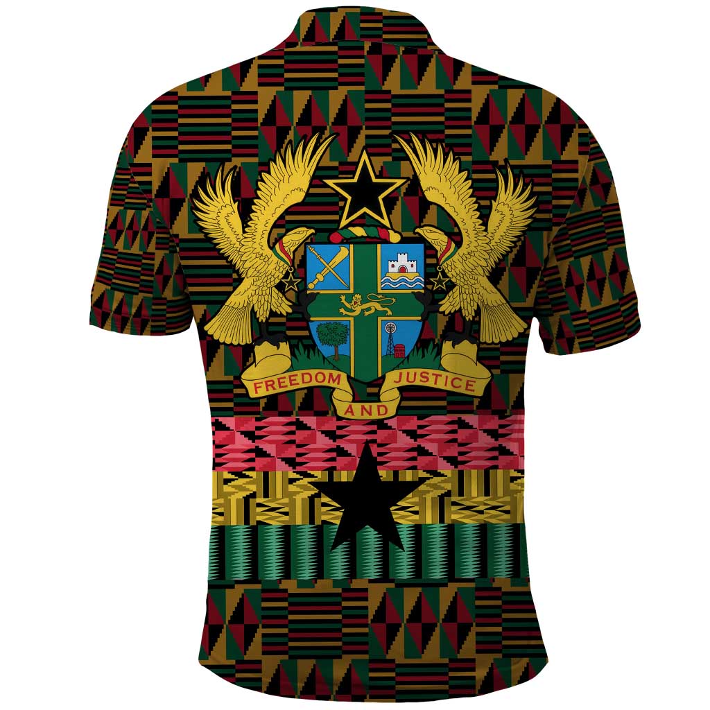Kwame Nkrumah Polo Shirt with Coat of Arms – Grunge Style Design