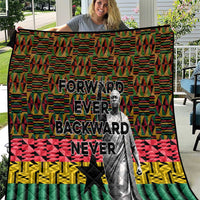 Kwame Nkrumah Quilt with Coat of Arms – Grunge Style Design