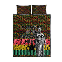 Kwame Nkrumah Quilt Bed Set with Coat of Arms – Grunge Style Design
