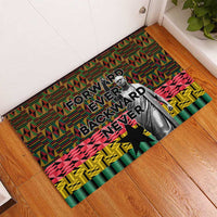 Kwame Nkrumah Rubber Doormat with Coat of Arms – Grunge Style Design
