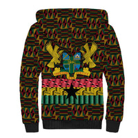 Kwame Nkrumah Sherpa Hoodie with Coat of Arms – Grunge Style Design