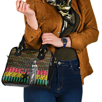 Kwame Nkrumah Shoulder Handbag with Coat of Arms – Grunge Style Design