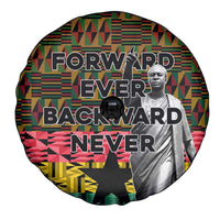 Kwame Nkrumah Spare Tire Cover with Coat of Arms – Grunge Style Design