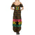 Kwame Nkrumah Summer Maxi Dress with Coat of Arms – Grunge Style Design