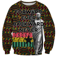 Kwame Nkrumah Sweatshirt with Coat of Arms – Grunge Style Design