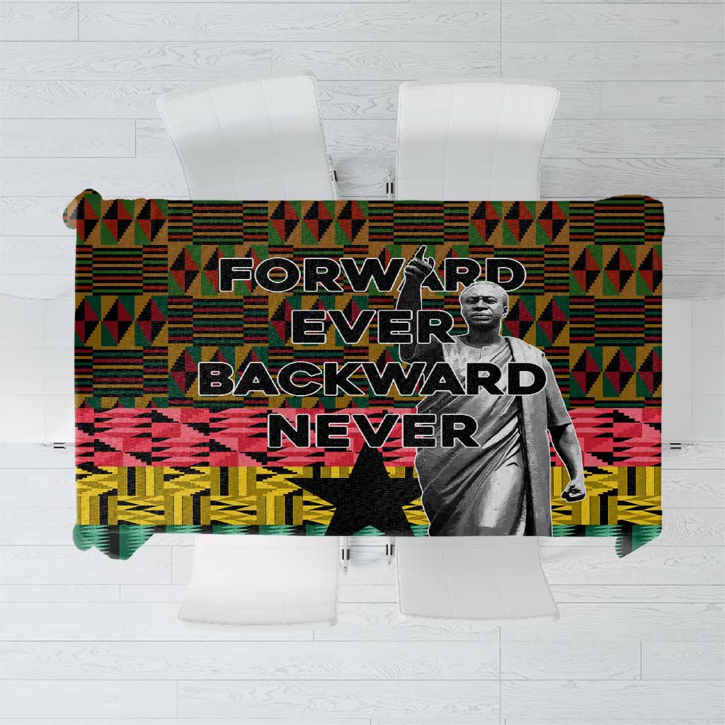 Kwame Nkrumah Tablecloth with Coat of Arms – Grunge Style Design