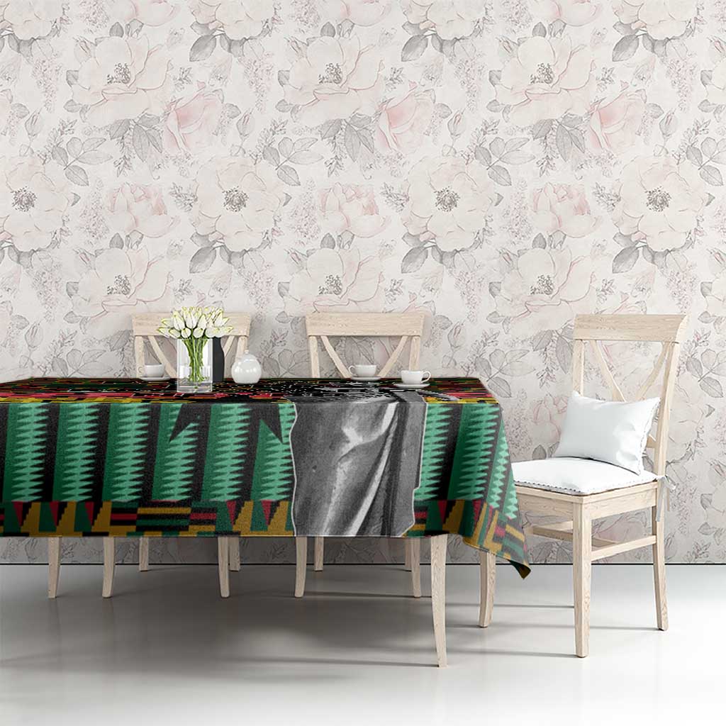 Kwame Nkrumah Tablecloth with Coat of Arms – Grunge Style Design