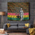 Kwame Nkrumah Tapestry with Coat of Arms – Grunge Style Design