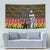 Kwame Nkrumah Tapestry with Coat of Arms – Grunge Style Design
