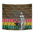 Kwame Nkrumah Tapestry with Coat of Arms – Grunge Style Design