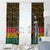 Kwame Nkrumah Window Curtain with Coat of Arms – Grunge Style Design