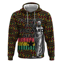 Kwame Nkrumah Zip Hoodie with Coat of Arms – Grunge Style Design