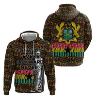 Kwame Nkrumah Zip Hoodie with Coat of Arms – Grunge Style Design