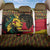 Ghana Lion Back Car Seat Cover - Map & Coat of Arms Grunge Style Design