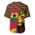 Ghana Lion Baseball Jersey - Map & Coat of Arms Grunge Style Design