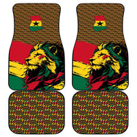 Ghana Lion Car Mats - Map & Coat of Arms Grunge Style Design