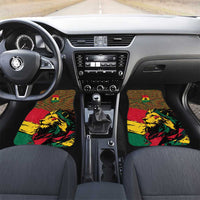 Ghana Lion Car Mats - Map & Coat of Arms Grunge Style Design