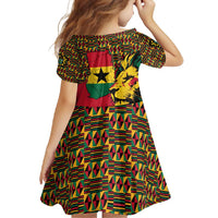 Ghana Lion Family Matching Tank Maxi Dress and Hawaiian Shirt - Map & Coat of Arms Grunge Style Design