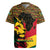Ghana Lion Rugby Jersey - Map & Coat of Arms Grunge Style Design