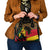 Ghana Lion Shoulder Handbag - Map & Coat of Arms Grunge Style Design