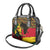 Ghana Lion Shoulder Handbag - Map & Coat of Arms Grunge Style Design