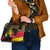 Ghana Lion Shoulder Handbag - Map & Coat of Arms Grunge Style Design