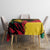 Ghana Lion Tablecloth - Map & Coat of Arms Grunge Style Design