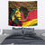 Ghana Lion Tapestry - Map & Coat of Arms Grunge Style Design