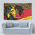 Ghana Lion Tapestry - Map & Coat of Arms Grunge Style Design