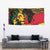 Ghana Lion Tapestry - Map & Coat of Arms Grunge Style Design