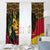 Ghana Lion Window Curtain - Map & Coat of Arms Grunge Style Design