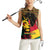Ghana Lion Women Sleeveless Polo Shirt - Map & Coat of Arms Grunge Style Design