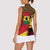 Ghana Lion Women Sleeveless Polo Shirt - Map & Coat of Arms Grunge Style Design