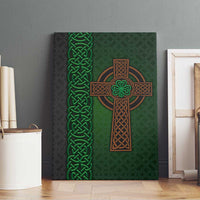 Ireland Celtic Knot and Clover Design Canvas Wall Art