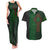 Ireland Celtic Knot and Clover Design Couples Matching Tank Maxi Dress and Hawaiian Shirt
