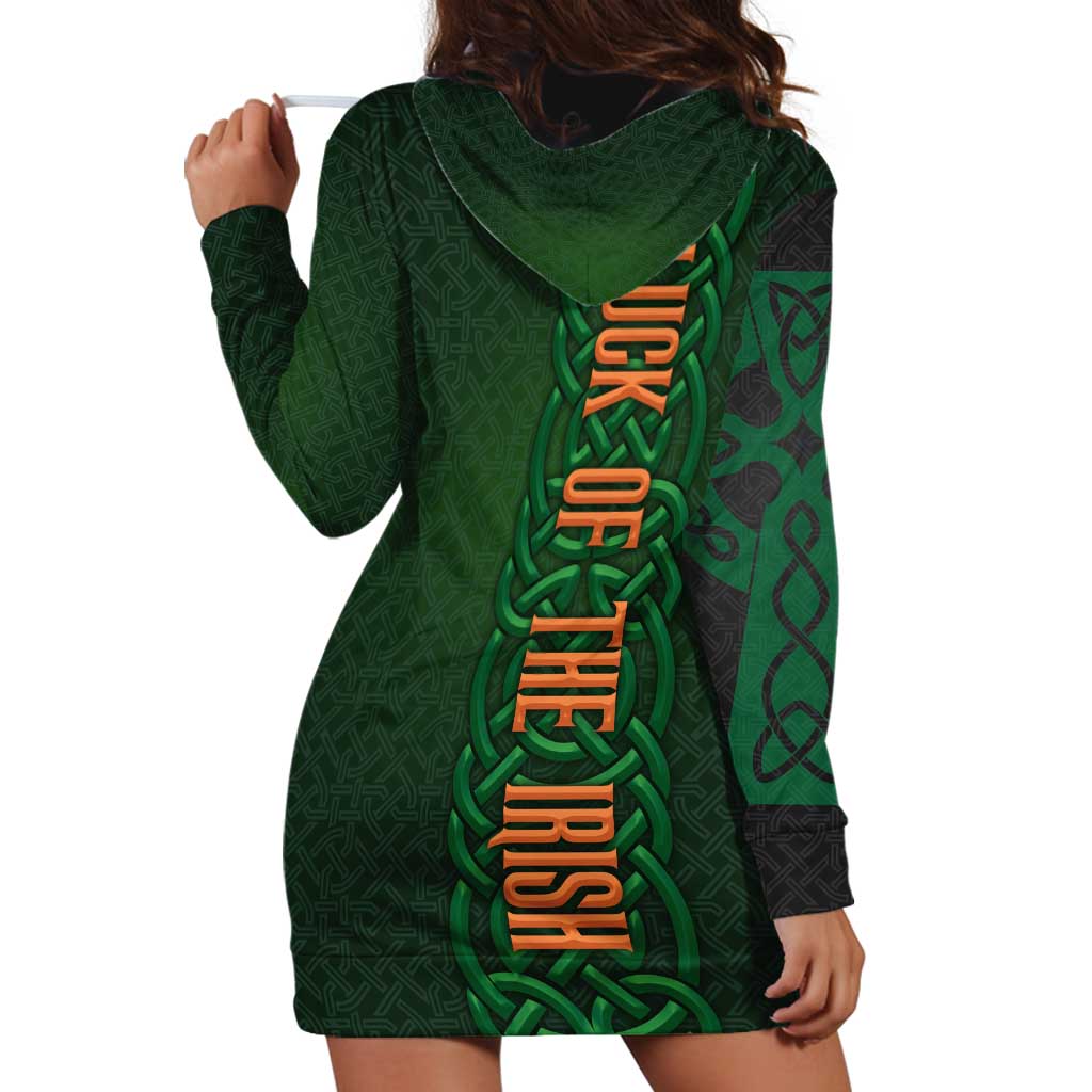 Ireland Celtic Knot and Clover Design Hoodie Dress