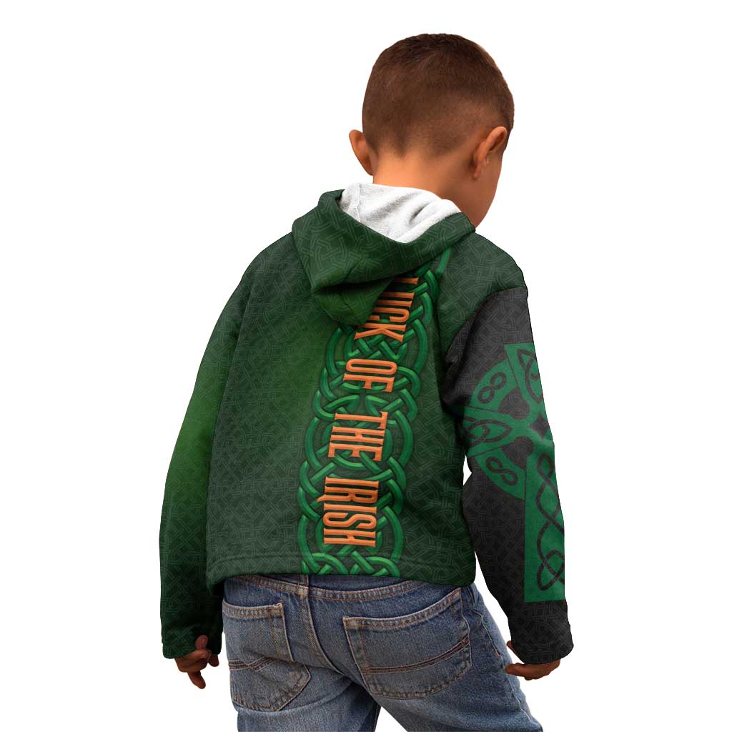 Ireland Celtic Knot and Clover Design Kid Hoodie