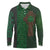 Ireland Celtic Knot and Clover Design Long Sleeve Polo Shirt