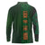 Ireland Celtic Knot and Clover Design Long Sleeve Polo Shirt