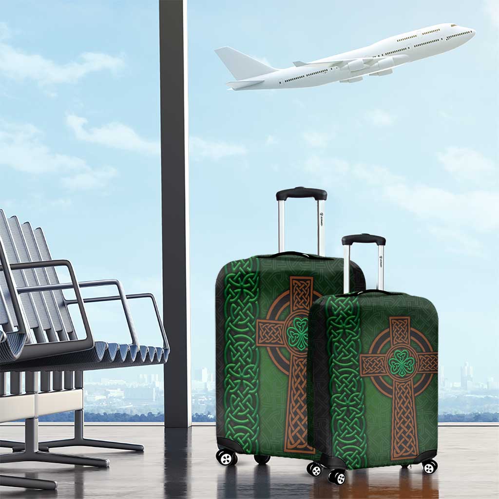 Ireland Celtic Knot and Clover Design Luggage Cover