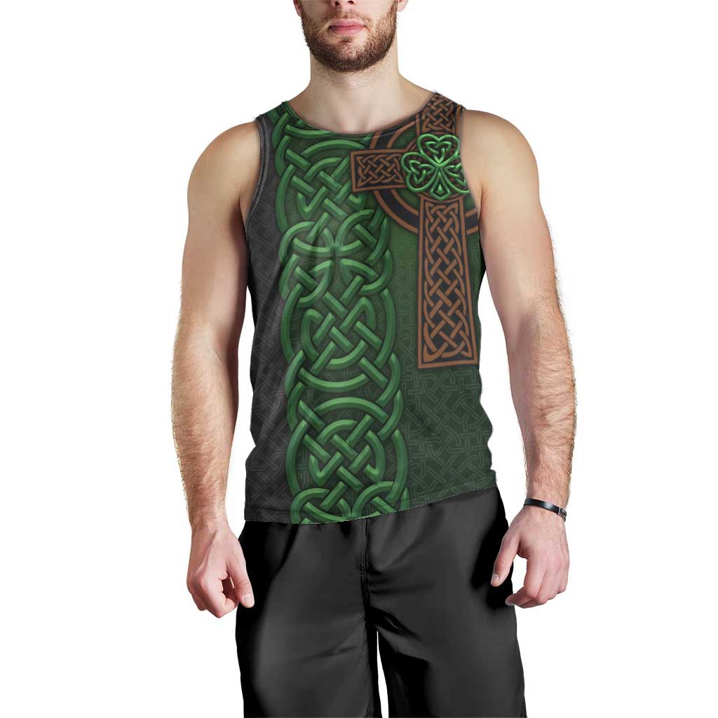 Ireland Celtic Knot and Clover Design Men Tank Top